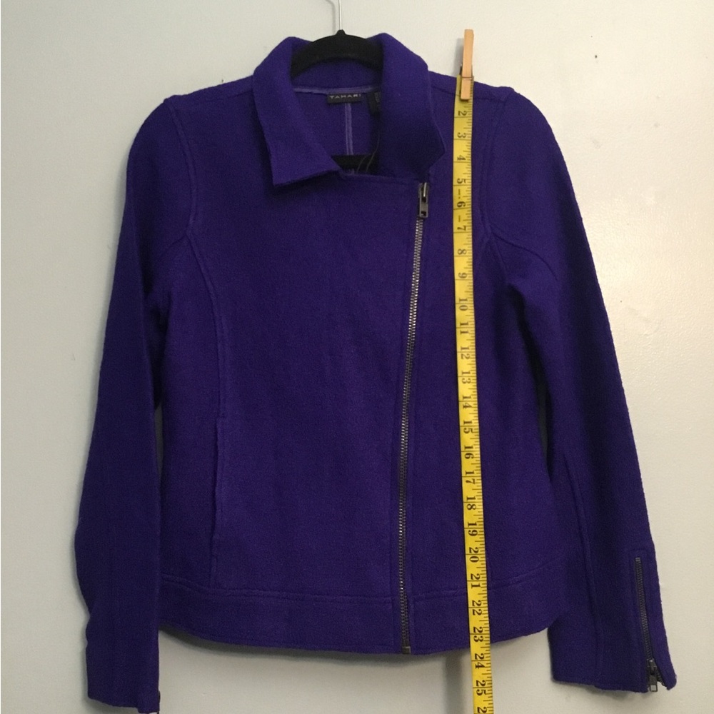 Tahari Women's Vibrant Purple Blazer